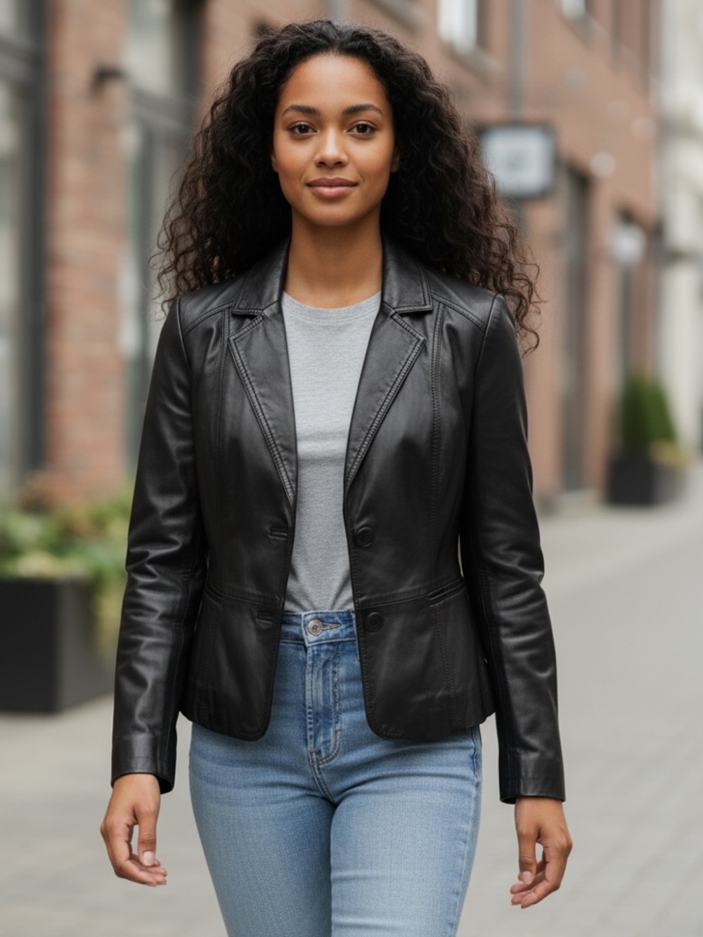Wilson Women's Black Leather Jacket